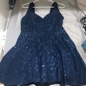 Sparkling midnight blue dress , only worn once